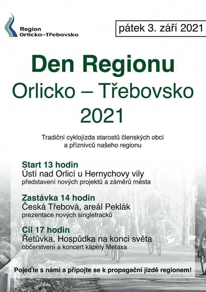 Plakát Den regionu Orlicko Třebovsko 2021