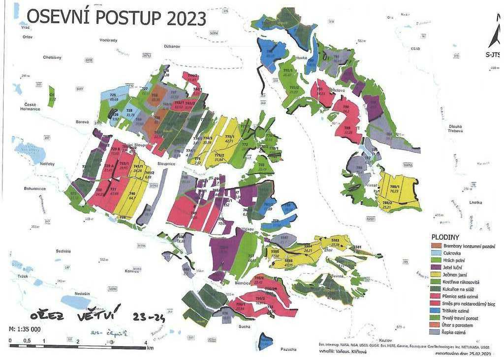 Oznámení o plánovaném ořezu zima 2023 2024 2