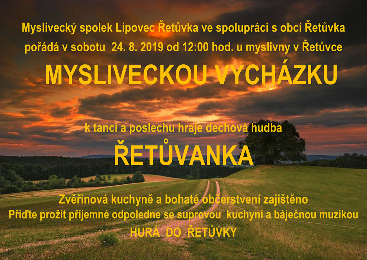 Myslivecká vycházka plakat